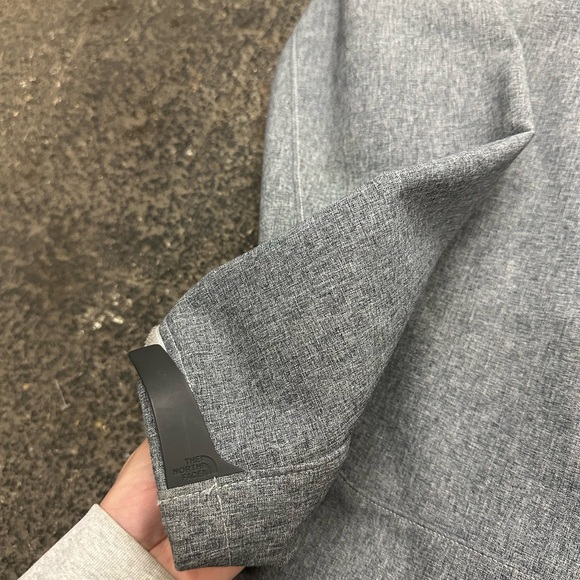 The North Face Jacket Mens L Gray Windwall Fleece Lined Full Zip Outdoor - Picture 6 of 11